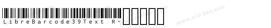 LibreBarcode39Text R字体转换